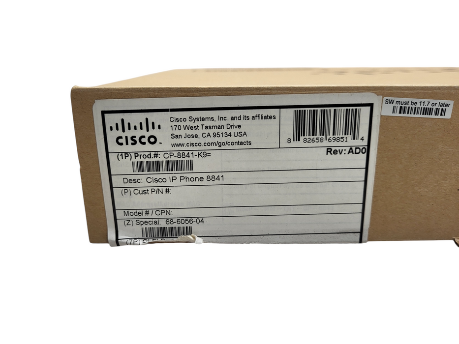 Cisco 8841 IP Phone CP-8841-K9= Open Box $