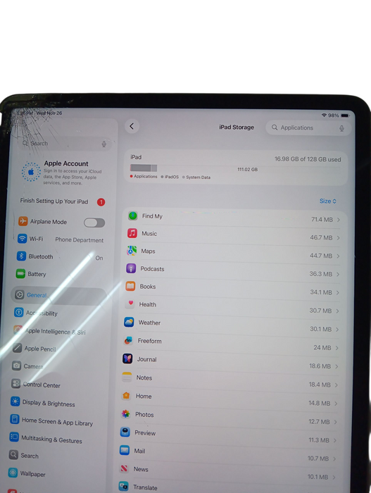 iPad Pro 12.9-inch 5th Gen - Space Gray - 128GB [A2378] READ