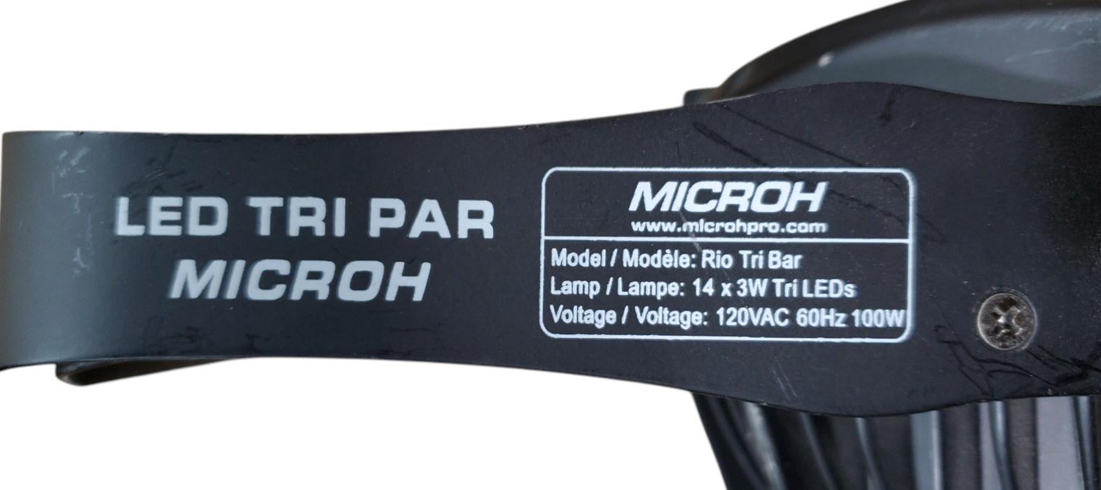 Lot 2x Microh Rio Tri Bar - RGB LED PAR Light *READ*