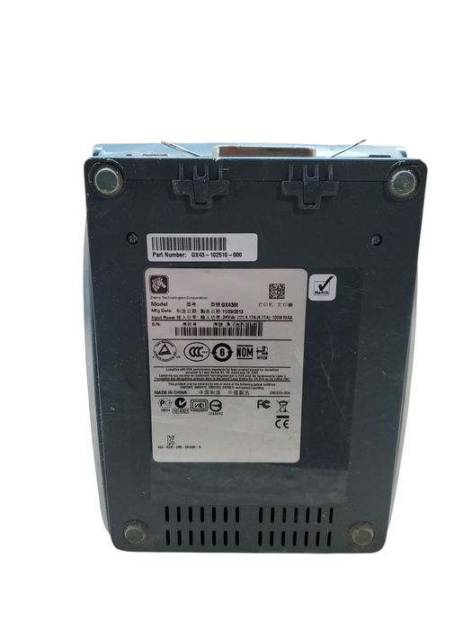 Zebra GX430t Thermal Transfer label Printer | GX43-102510-000