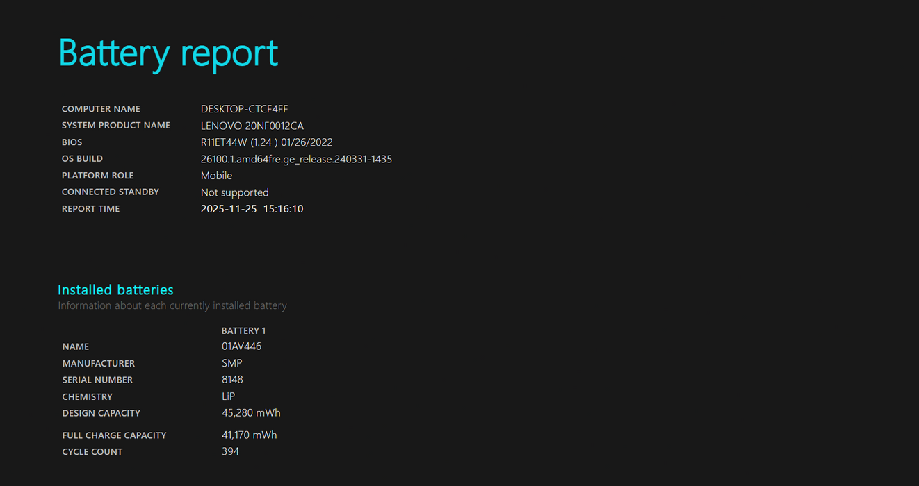 Lenovo ThinkpPad E595 Ryzen 5 3500U, 16GB DDR4, 256GB NVMe, No AC Adapter  Lap200