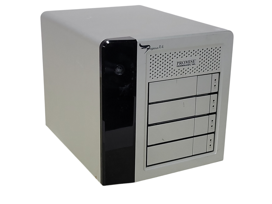 Promise Technology Pegasus R4 4-Bay Hard Drive Enclosure (no HDDs), SEE _