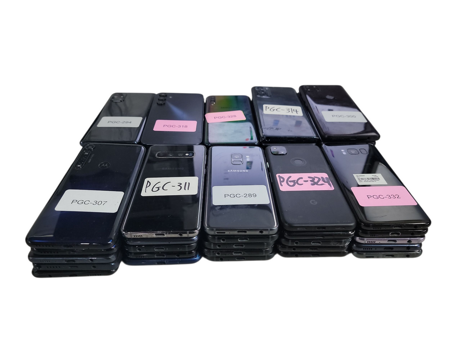 Lot of 50x Android Phones [Samsung / ZTE / Google | B/C Condition][PGC-10]