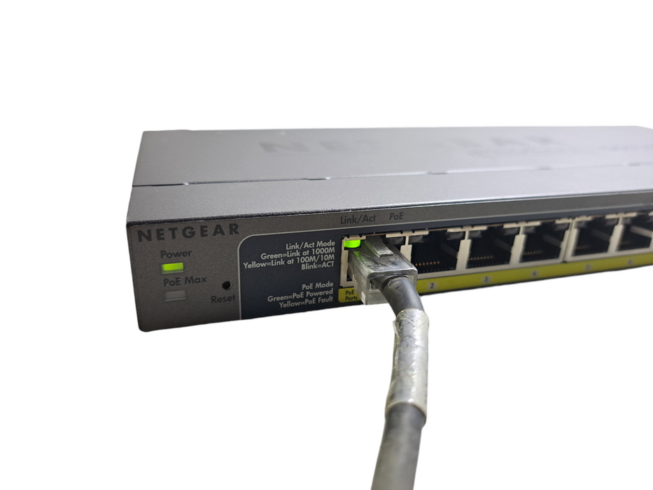 Netgear Prosafe GS110TP | 8-Port Gigabit PoE Smart Switch w/ 2x SFP