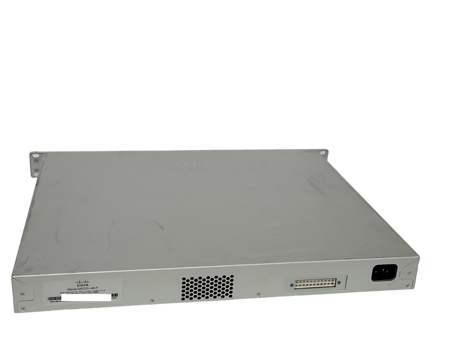 Cisco Meraki MS220-48LP-HW 48-Port 4-SPF PoE Gig cloud Switch Unclaimed _