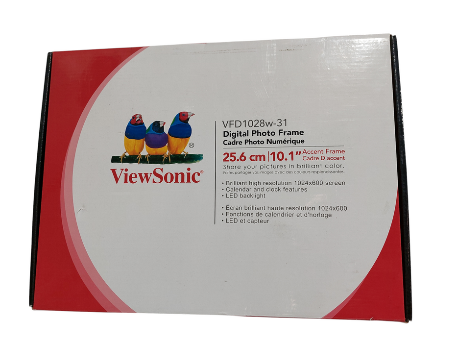 ViewSonic Digital Photo Frame VFD1028w-31 10.1" Screen =