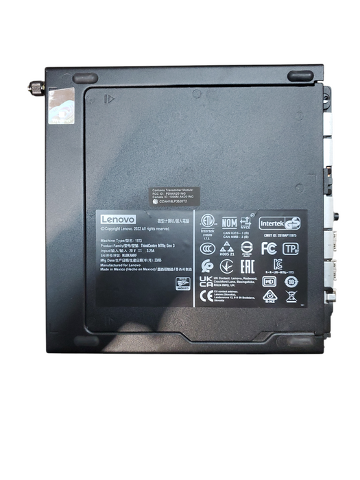 Lenovo ThinkCentre M70q Gen 3, i5-12400T, 8GB PC4, 256GB NVMe, No OS