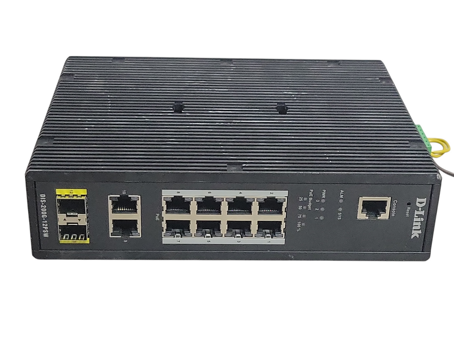 D-Link DIS-200G-12PS 12-Port Gigabit Smart Managed Industrial PoE Switch-24 _
