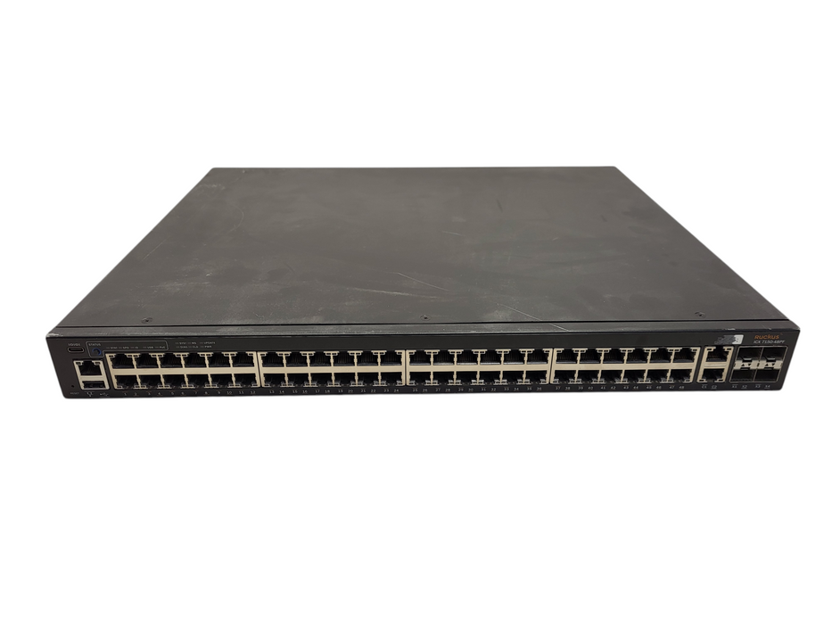 Ruckus ICX7150-48PF-4X10GR-A Brocade ICX 48x 1GB PoE+ RJ45 4x SFP+ Switch Q$