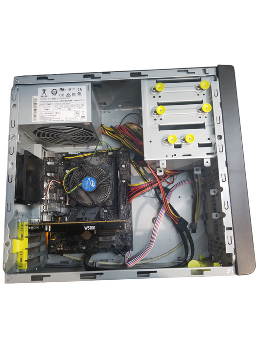 Custom Pc w/ ASUS H310M-D Intel i7-9700 CPU 8GB RAM No HDD AMD W5100