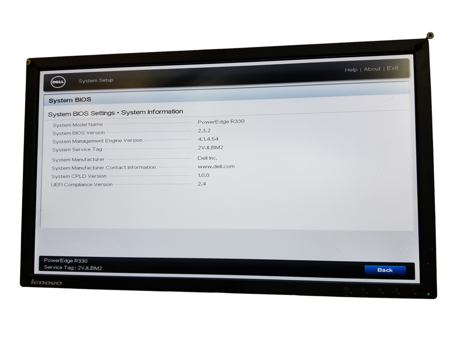 Dell PowerEdge R330 Xeon E3-1230 v6 @3.50GHz 4GB DDR4 PERC H330 2x350W PSU