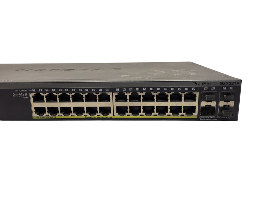NetGear ProSafe GS728TP 24-Port PoE Rack-Mountable Ethernet Smart Switch $