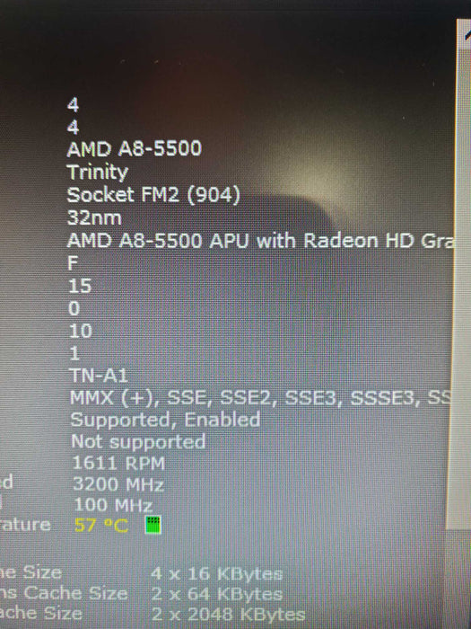 HP Pavilion 23 All-in-One Desktop Model 23-1034 AMD A8 5500 6GB 500GB SSD
