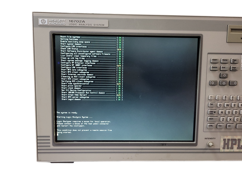 HP Agilent Keysight 16702A Logic Analysis System READ $