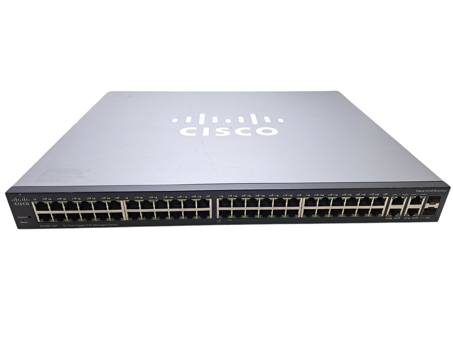 Cisco SG300-52P-K9 V02 | 52-Port Gigabit PoE Managed Switch