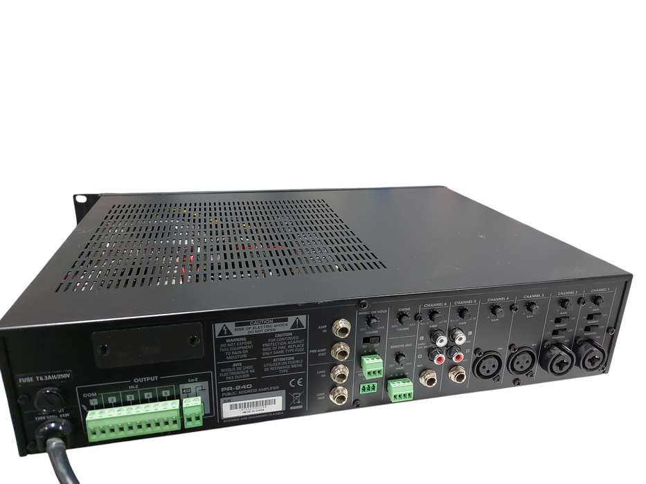 Quest Commercial Model: PR-240 Public Address Amplifier  =