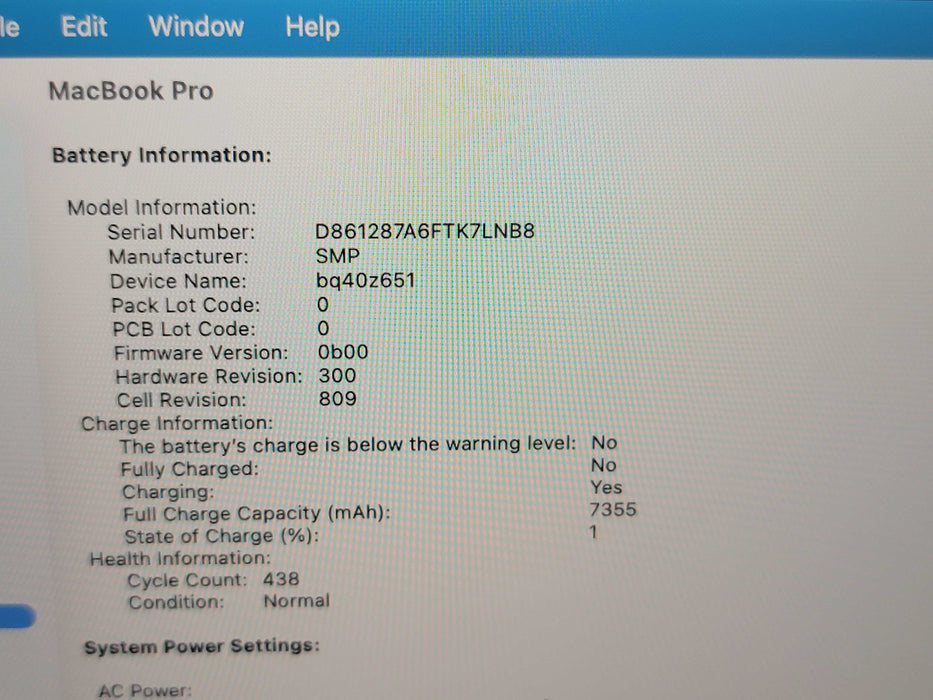 Apple Macbook Pro 2019 16" 6-Core i7-9750H @ 2.6GHz 16GB DDR4 500GB SSD GPU (