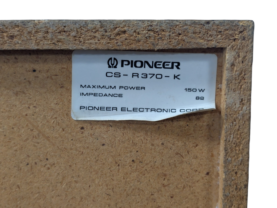 Pair of Pioneer CS-R370-K 8 Ohm Speakers  -