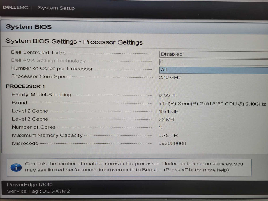 Dell PE R640 1U Xeon Gold 6130 2.10GHz 16-Core, 32GB DDR4 2x PSU, No RAID !