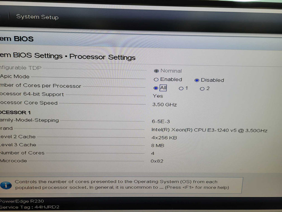 Dell PowerEdge R230 - Xeon E3-1240 v4 16GB DDR4 PERC H330 250W PSU %