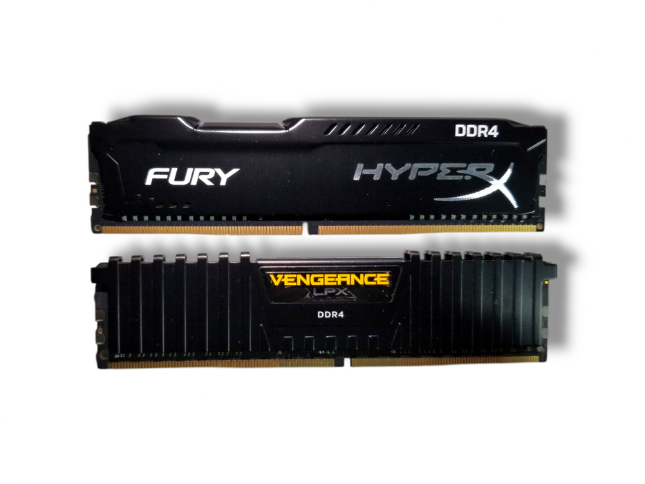 Lot 2x Gaming Desktop RAM DDR4 32GB 2x16GB Corsair Vengeance & HyperX Fury