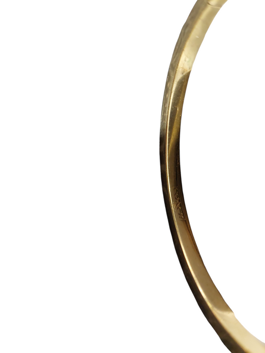 Gold Tone Heart "Diamond" Bangle Coach Bracelett Made in China , Not Real  =