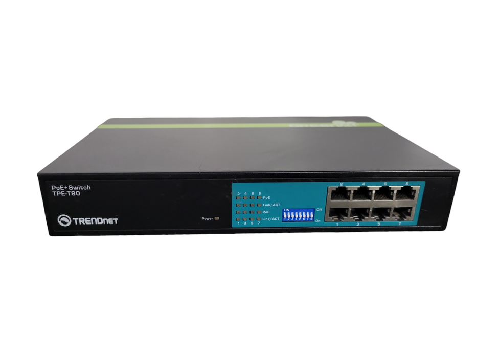 TRENDnet TPE-T80H 8-Port PoE+ Ethernet Network Switch !