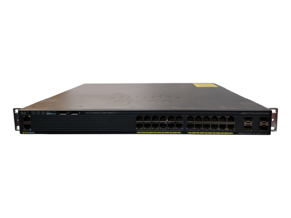 Cisco WS-C2960X-24PS-L V06, 24-Port Gigabit PoE+ 370W Switch, 4x SFP w/ Stack