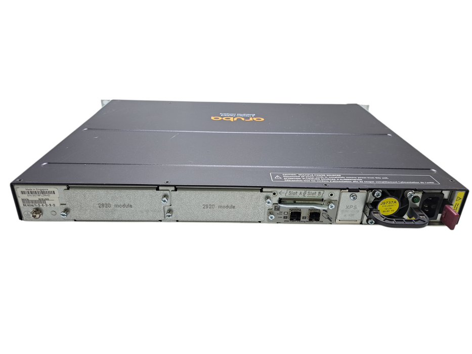 Aruba J9729A 2920-48G-POE+ Switch w/ J9733A Stacking Module, 1x PSU )