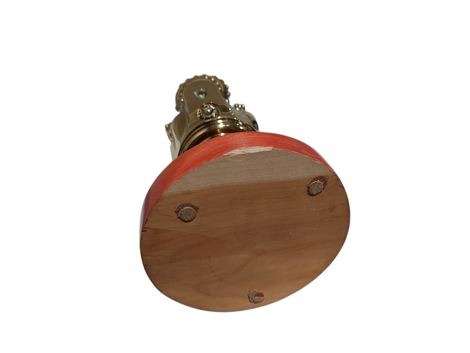 Decoration 8" Gold Colour Plated Oil Rig 3 Head Bit  =