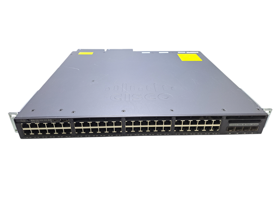 Cisco WS-C3650-48FD-S V05 | 48x Gigabit PoE+, 2x10G SFP+ Switch w/ 2x 1025WAC