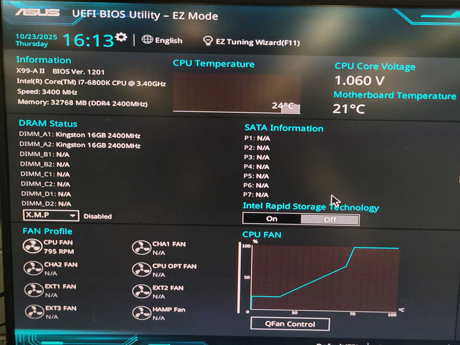 Intel Core i7-6800K ASUS X99-A II 32GB DDR4 %