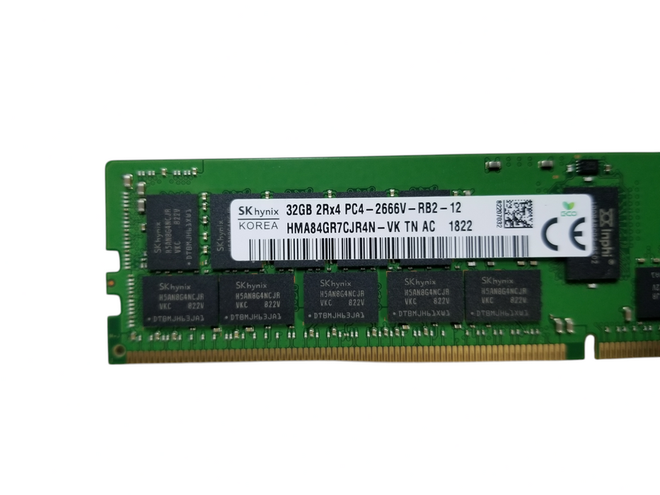 SK Hynix 32GB DDR4 PC4-2666v-RB2-12 2Rx4 Server Memory Q — retail.era SK Hynix 32GB DDR4 PC4-2666v-RB2-12 2Rx4 Server Memory Q — retail.era