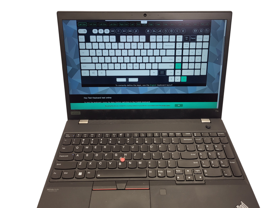 Lenovo ThinkPad T15 Gen 2 Core i7-1185G7@2.8GHz 16GB RAM 256GB SSD $ Lap200