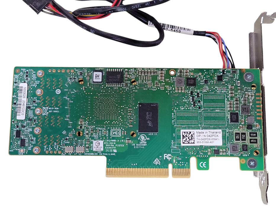 Dell Avago 9460-16i PCI-e 3.1 12Gb/s array card 042PDX w/ Battery, FH brack _