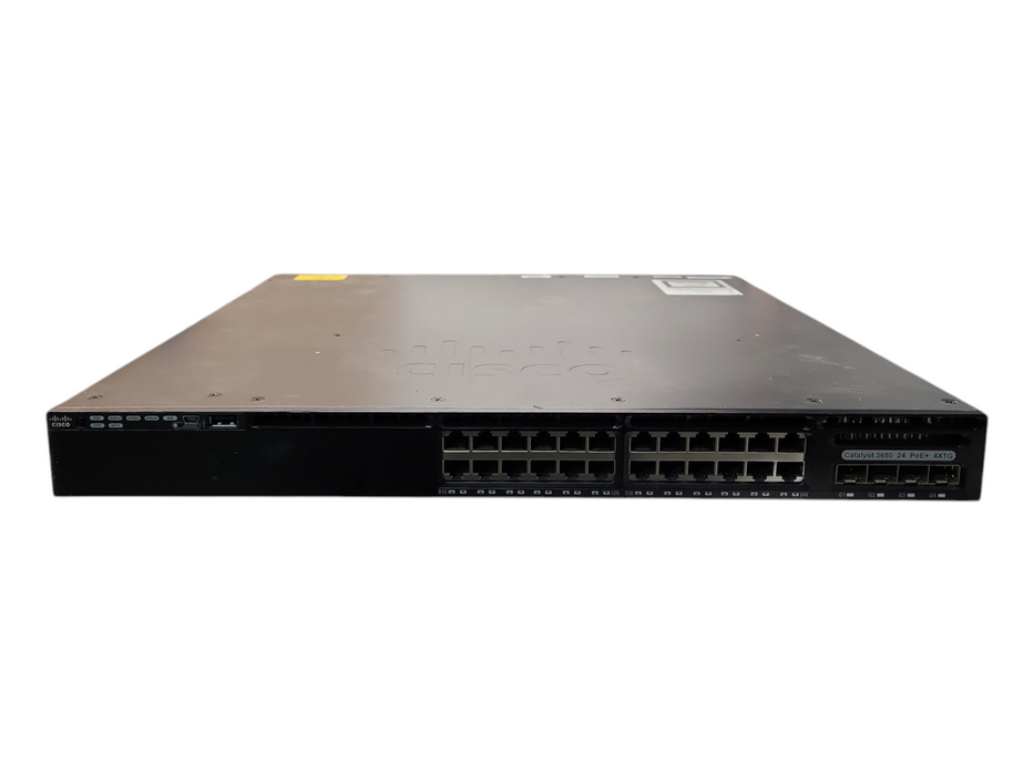 Cisco WS-C3650-24PS-S, 24-Port Gigabit PoE+, 4x SFP Switch, 640W PSU