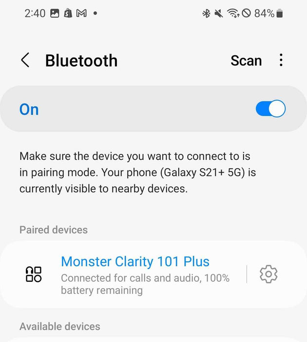 Monster Clarity 101 Plus AirLinks Wireless Earbuds  _