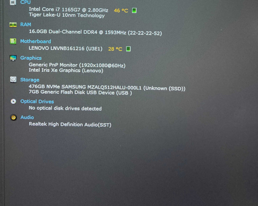 Lenovo ThinkBook 15 G2 ITL TOUCH Core i7-1165G7|16GB RAM|512GB SSD|READ  Lap200