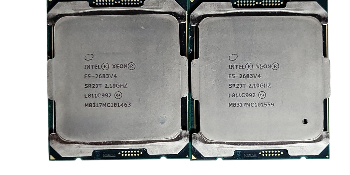 Lot of 2x Intel Xeon E5-2683 v4 2.1GHz 16-Core Processor CPU