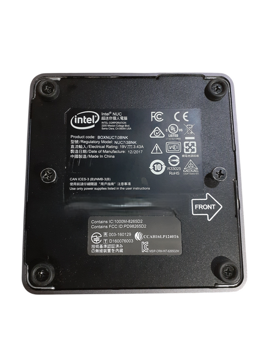 Intel NUC NUC7i3BNK i3-7100U @ 2.40GHz 12GB RAM 256GB NVMe