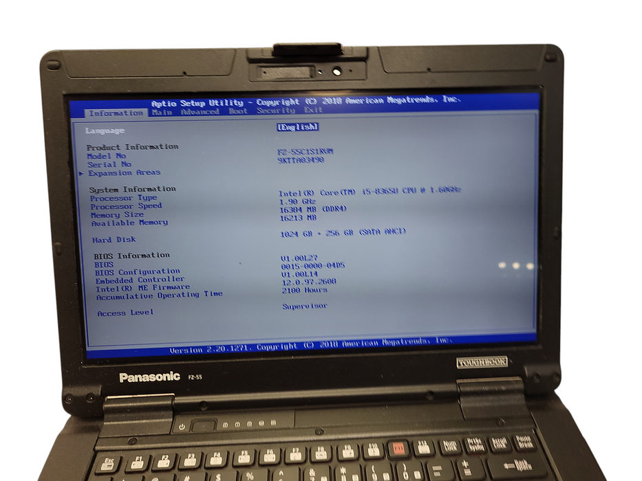 Panasonic ToughBook FZ-55 Touch i5-8365U 16GB RAM 1TB+256GB SSDs | 2100HRS  $ Lap200