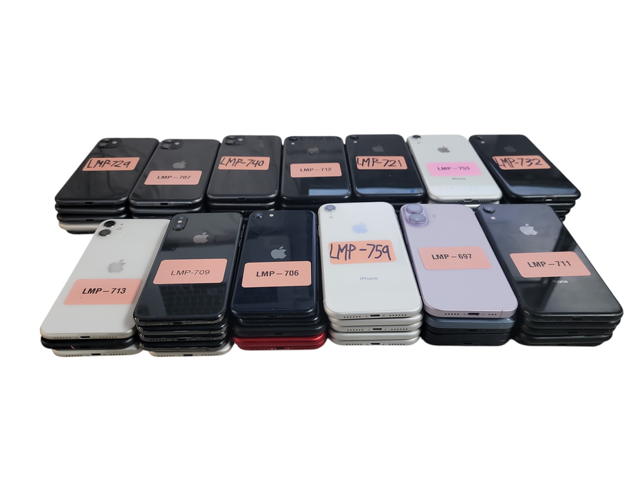Lot of 63x Apple iPhone's [A19xx to A35xx | B/C Condition][LMP-20] (