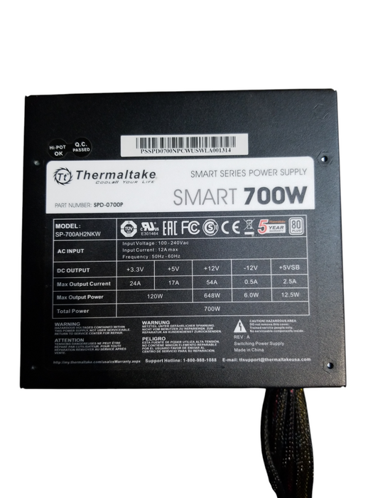 Thermaltake Smart 700W Non-Modular Power Supply
