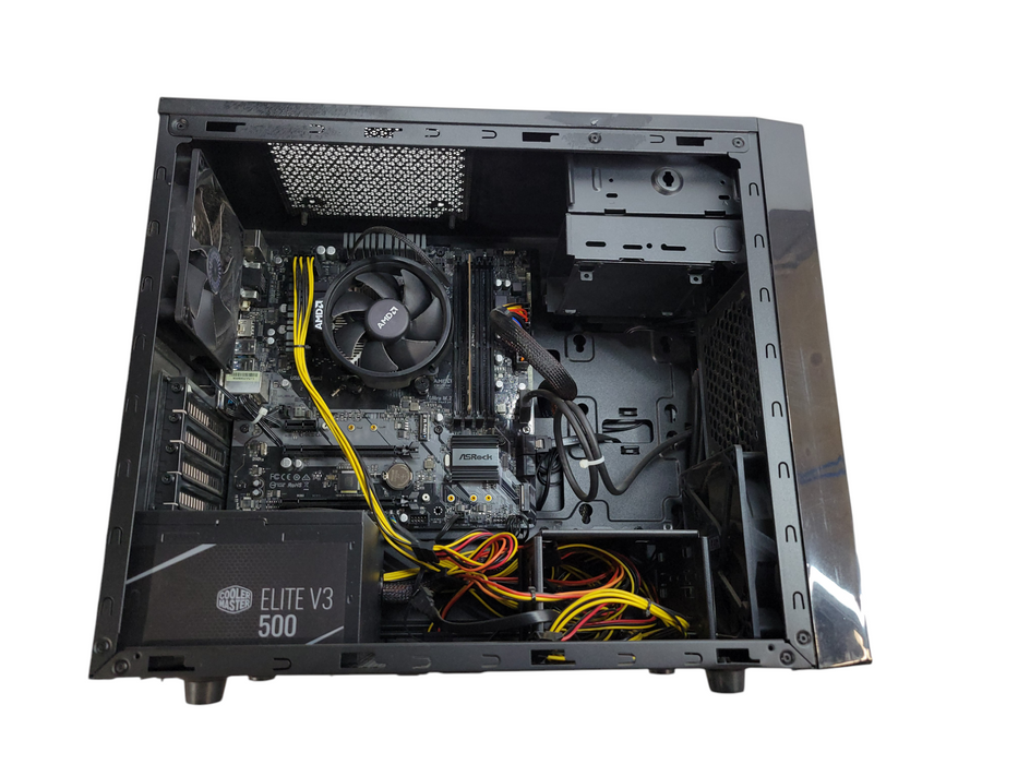 AMD Ryzen 5 2400G ASRock B450M Pro4 4GB DDR4 NO HDD 500W PSU %