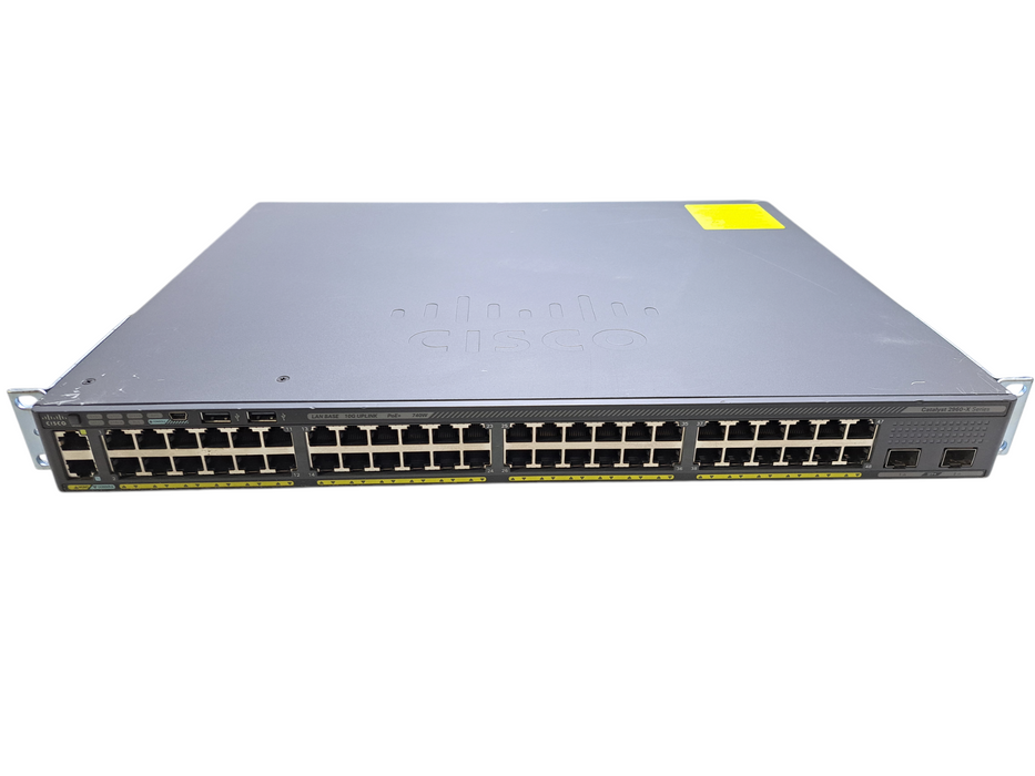 Cisco WS-C2960X-48FPD-L V07 | 48-Port Gigabit PoE+ 740W Switch | 2x 10G SFP+