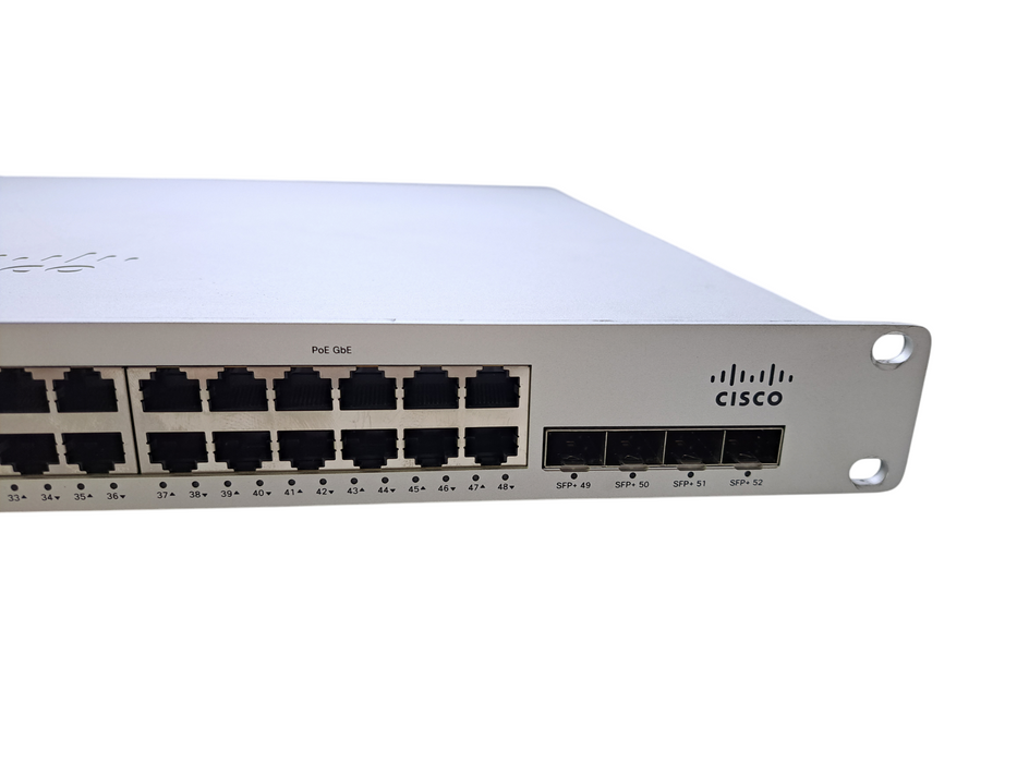 Meraki MS250-48LP | 48-Port Gigabit PoE Cloud Managed Switch w/ 4x 10G SFP+ Q