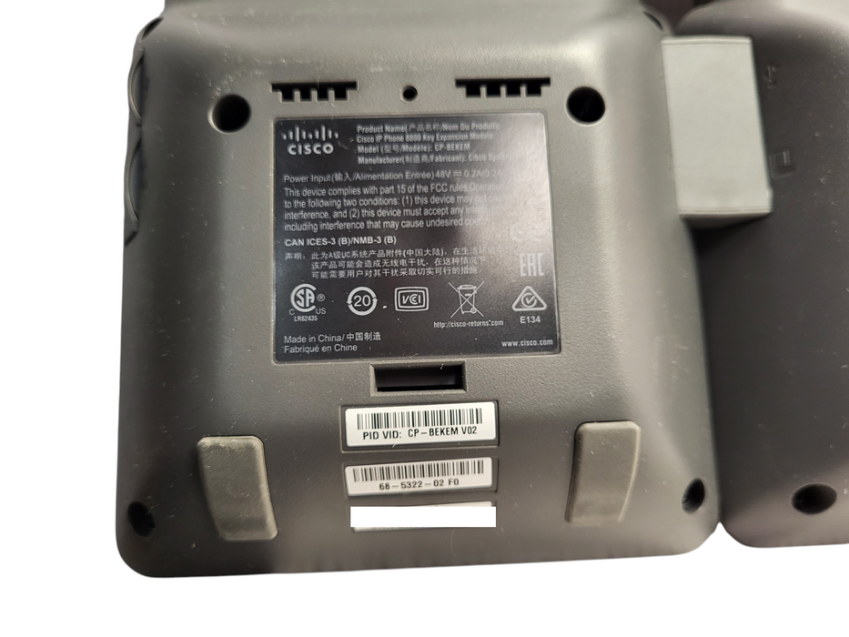 Cisco CP-8861-K9 Gigabit IP Phone w/ CP-BEKEM Key Expansion Module No Hands Q$
