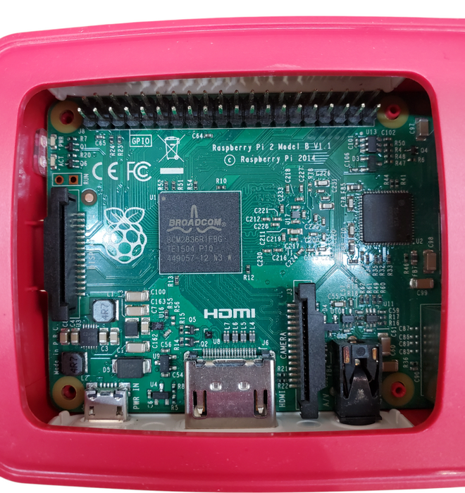 Raspberry Pi 2 Model B V1.1 with Case - No SD Card