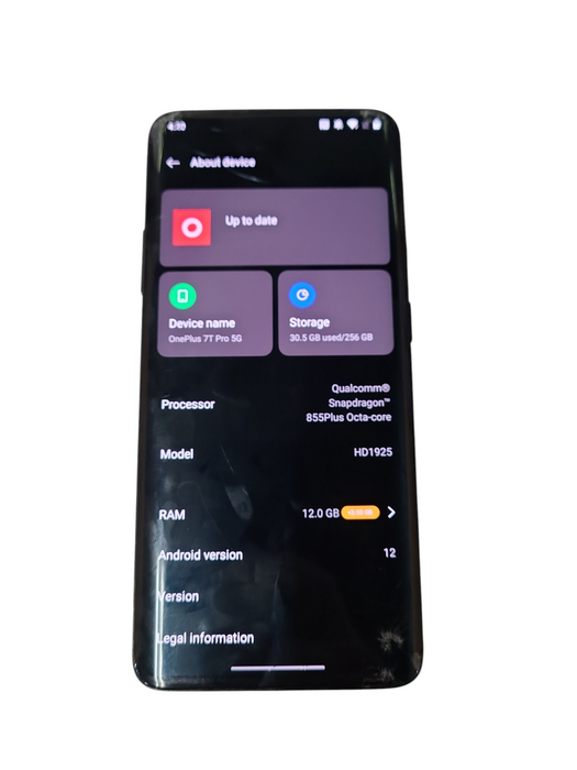 OnePlus 7T Pro 5G (McLaren Edition) HD1925 (256GB/12GB) READ