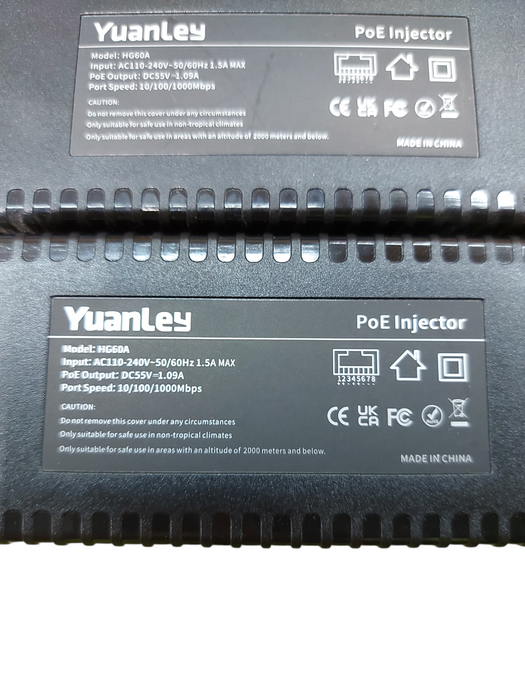 YuanLey Gigabit PoE Injector 60W, PoE++ Injector
